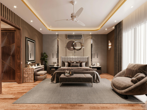 Comfortable bedroom interior design